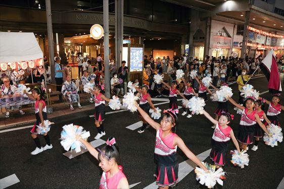 踊り流しの様子（Cheer Dance Academy Tiara）